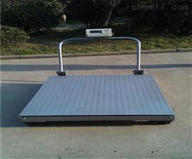 云南可稱(chēng)重手推車(chē)地磅|1噸2噸移動(dòng)式小地磅