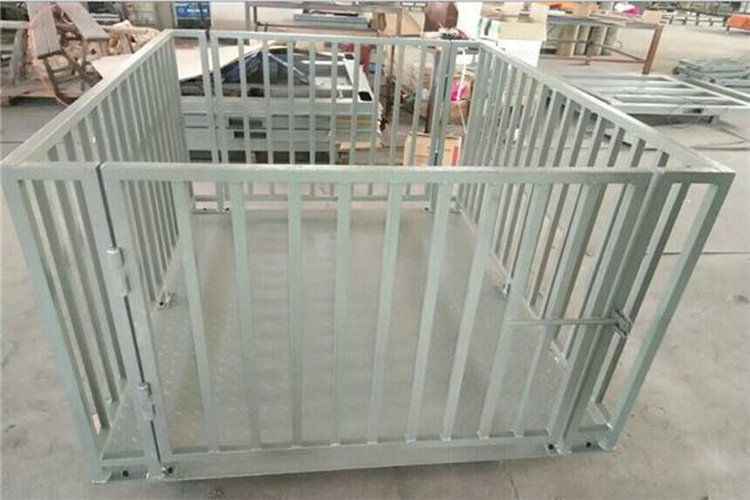 新化縣2噸稱(chēng)豬牛地磅1.2x1.5m帶圍欄電子秤